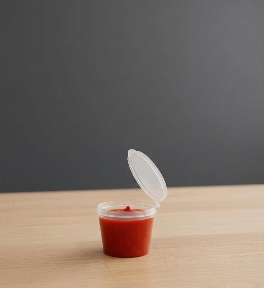 Cup sauce 25ml — kemasan plastik