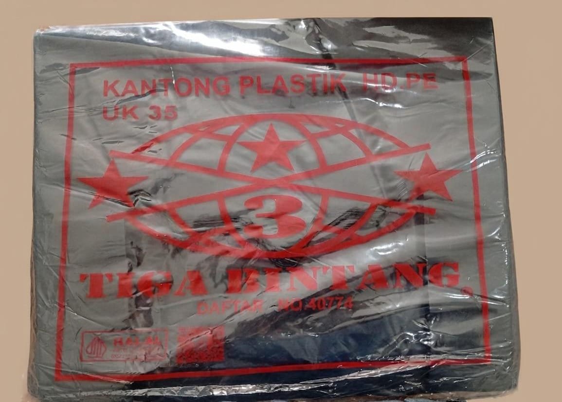 Kantong kresek ukuran 35 hitam — kemasan plastik